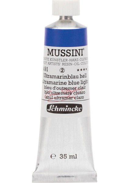 Mussini Yağlı Boya 35ml. Seri 2 N:491 Ultramarine Blue Light