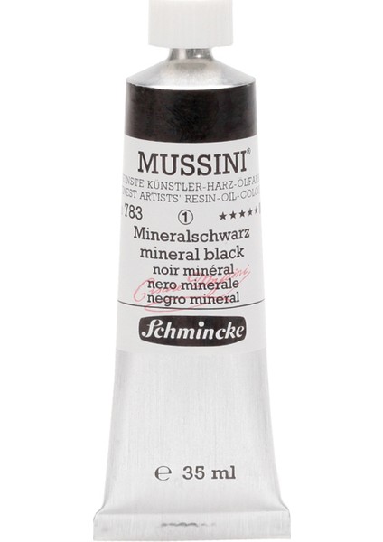 Mussini Yağlı Boya 35ml. Seri 1 N:783 Mineral Black