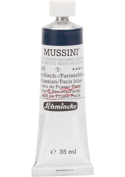 Mussini Yağlı Boya 35ml. Seri 1 N:490 Prussian Blue