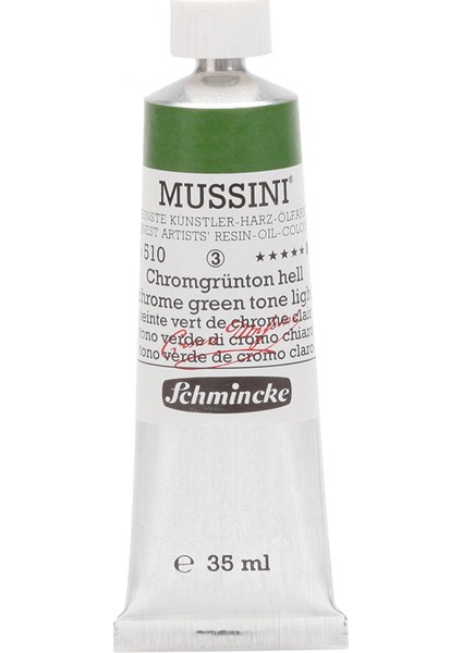 Mussini Yağlı Boya 35Ml. Seri 3 N:510 Chrome Green Hue Light