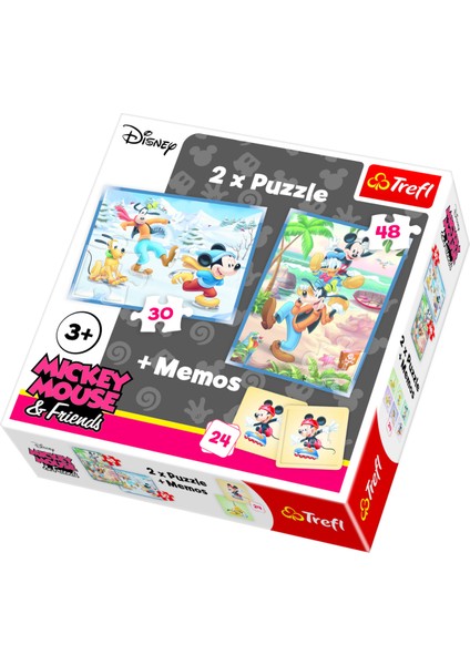 2 in1+Memos Disney Mickey, Fun With Fri