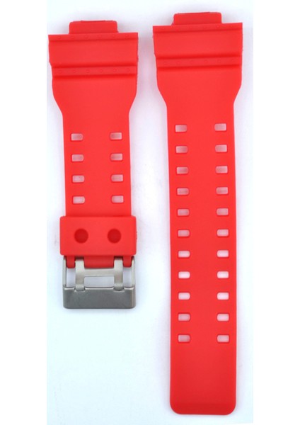Uyumlu Casio G Shock Ga100 29Mm Kırmızı Silikon Saat Kordonu Cas115