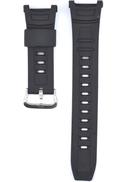 Uyumlu Casio Pro Trek Prg-130 25Mm Siyah Silikon Saat Kordonu Cas104