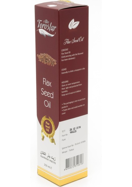 Keten Tohumu Yağı 250 ml