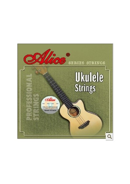 AU02 Siyah Ukulele Takım Tel