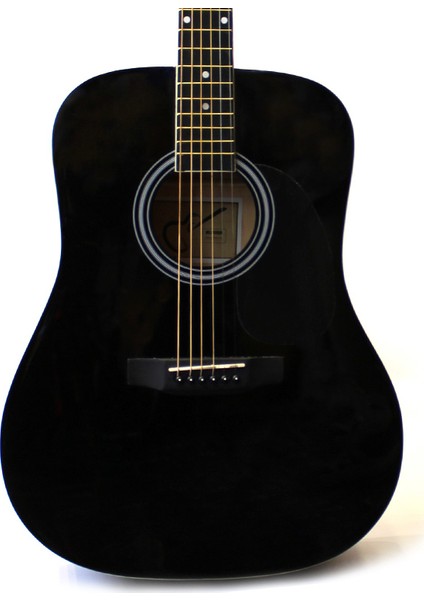 Akustik Siyah Gitar