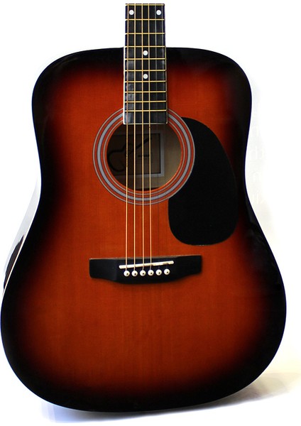 Natural Sunburst Akustik Gitar