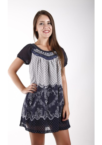 Bayan Şifon Elbise 11133
