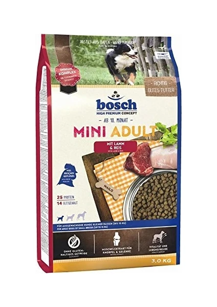 Mini Adult Lamb Rice Küçük Irk Kuzu Etli Köpek Maması 3 Kg