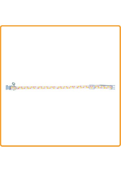 Kedi Boyun Tasması Çicek Desenli 10Mm 20-35Cm