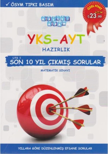 Akıllı Adam Yks-Ayt Matematik Son 10 Yıl Çıkmış Sorular