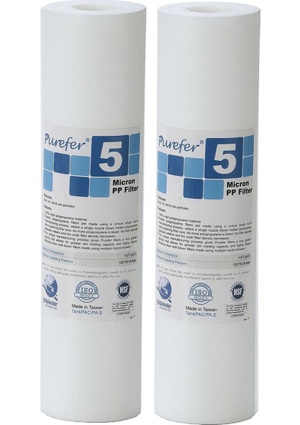 Global Water Solutions Kum ve Tortu Filtresi / 5 mikron (2 Adet)