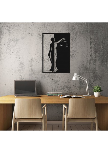 Adalet Sembolü III Metal Duvar Tablosu