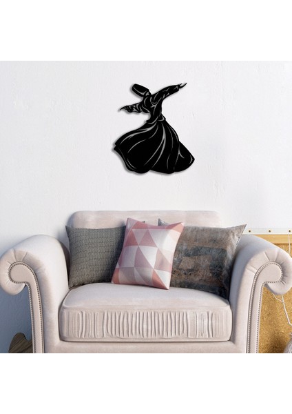 Semazen Silüeti Metal Duvar Dekoru fiyatları