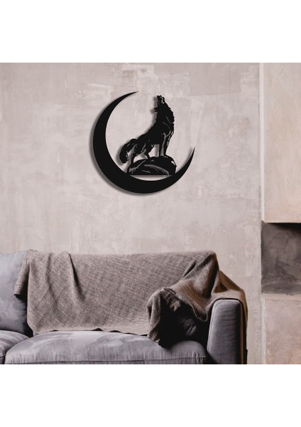 Uluyan Kurt Hilal Metal Duvar Dekoru fiyatları