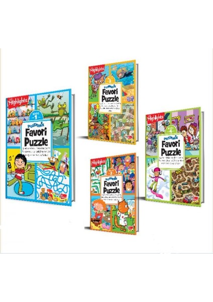 Highlights Puzzlemania Favori Puzzle 4'lü Set