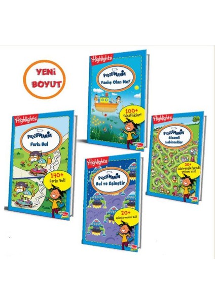 Highlights Puzzlemania (On The Go Serisi) 4'lü Set