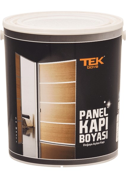 Tek Panel Kapı Boyası (Subazlı) Beyaz 0,75 Lt