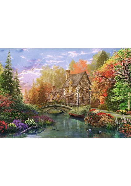 Art Puzzle Cottage By The Lake 1500 Parça Unisex Çocuk Puzzle