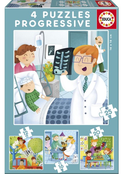 12+16+20+25 Parça Meslekler Puzzle