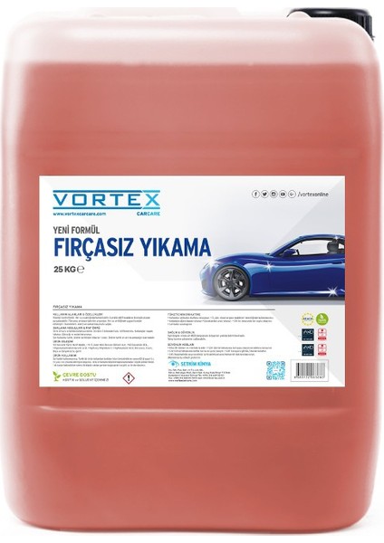 VORTEX FIRÇASIZ YIKAMA SIVISI 25 KG 