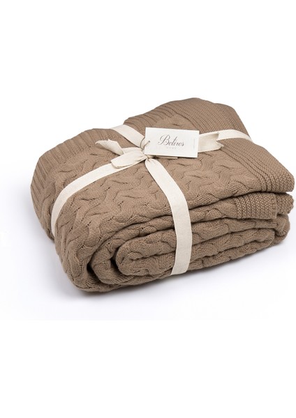 Çift Kişilik Akrilik Örgü Battaniye