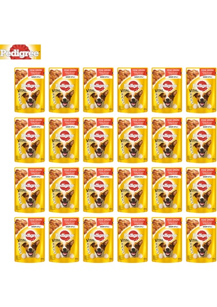 Pouch Biftekli Yaş Köpek Maması 100 Gr x 24 Adet