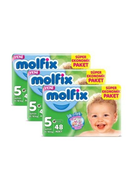 Bebek Bezi Comfort Fix Junior Dev Ekonomi 5 Beden 144 adet