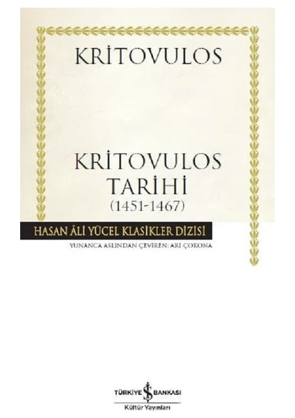 Kritovulos Tarihi 1451-1467