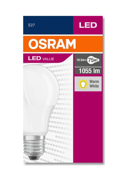 Led Value 10W Sarı Işık E-27 1055lm Ampul