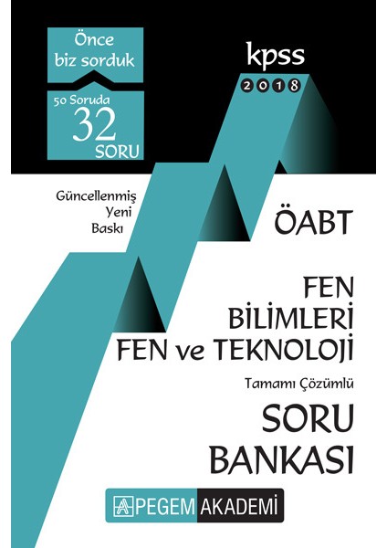 2018 ÖABT Fen Bilimleri Fen ve Teknoloji Öğretmenliği Tamamı Çözümlü Modüler Soru Bankası