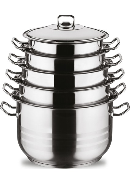 Gastro Jumbo 10 Parça Takımı (24/26/28/30/32) Metal Kapak