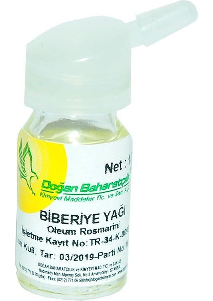 Biberiye Yağı 10 Cc