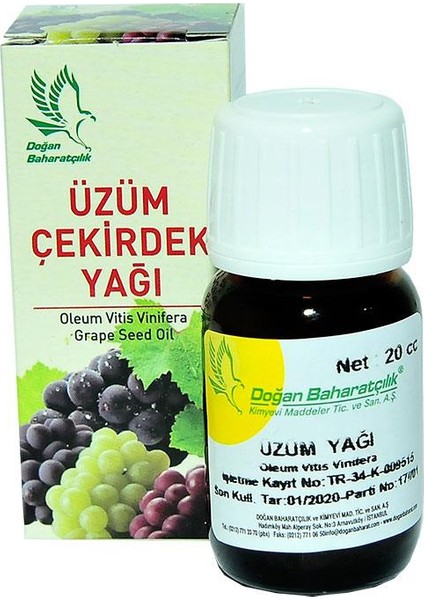 Üzüm Çekirdeği Yağı 20 Cc