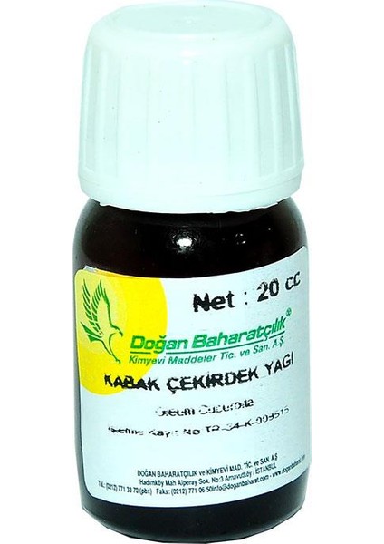 Kabak Çekirdeği Yağı 20 Cc indirimleri