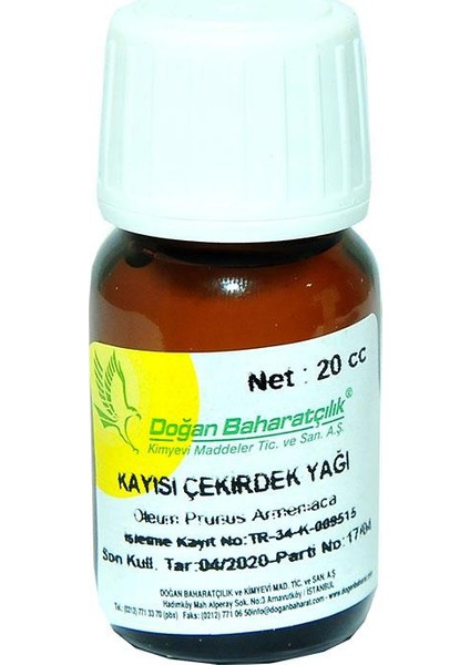 Kayısı Çekirdeği Yağı 20 Cc indirimleri