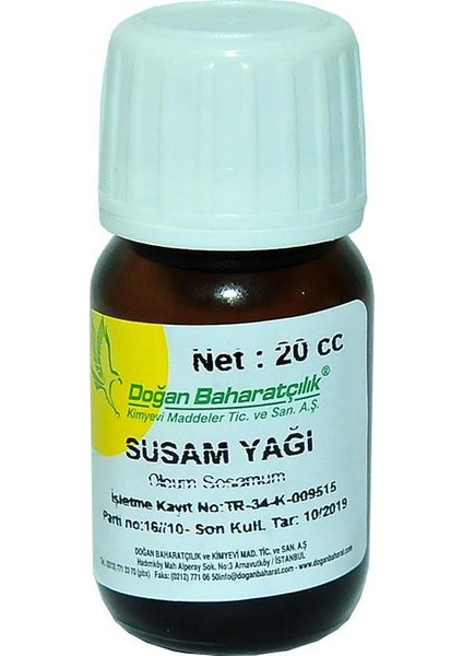 Susam Yağı 20 Cc