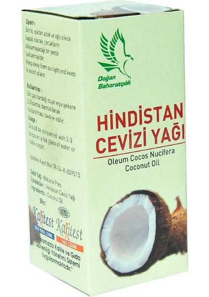 Hindistan Cevizi Yağı 50 Cc