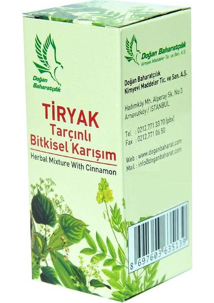 Doğan Baharat Tarçınlı Tiryak 50 Cc