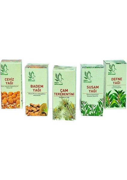 Saç Bakım Seti 5x50 cc Susam, Badem, Çam, Ceviz ve Defne Yağları ile Zenginleştirilmiş fiyatları