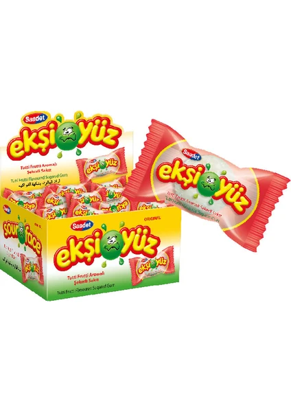 Ekşiyüz Sakız 100 Adet Tutti Frutti Aromalı