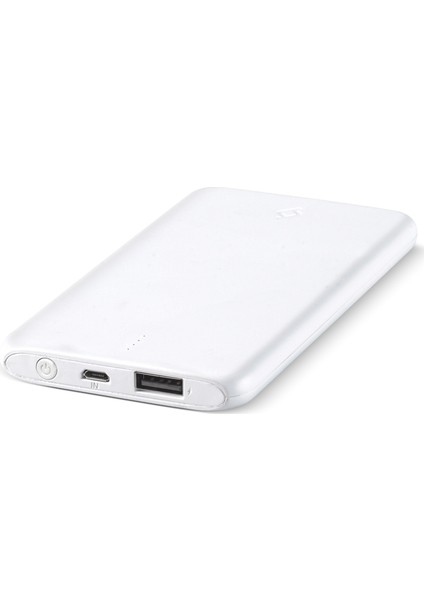 PowerSlim 5000mAh Taşınabilir Şarj Aleti - Beyaz 2BB132B