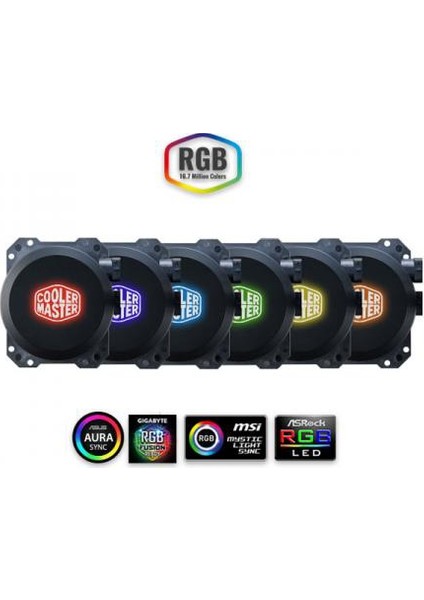 Cooler Master Liquid ML240L RGB Led Fanlı İşlemci Sıvı Soğutma Kiti  (Intel&AM4 Destekli) (MLW-D24M-A20PC-R1)