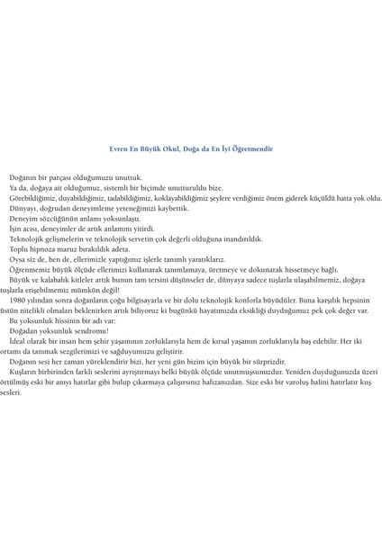 Doğaya Dönüş fırsatları