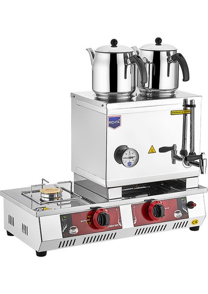 30 Model 2 Demlikli LPG (Tüplü) Kahveci Takımı 24 lt (CE Belgeli)