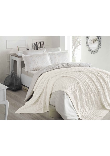 Betires Home Örgü Çift Kişilik Battaniye