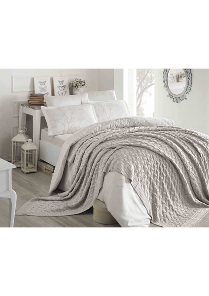 Betires Home Çift Kişilik Örgü Battaniye