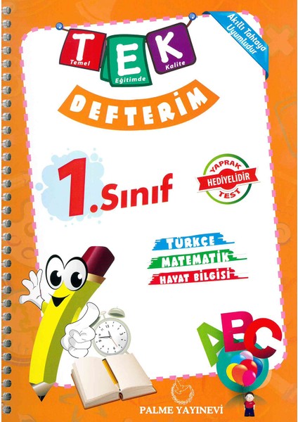 1. Sınıf Akıllı Tek Defterim - Tek Yaprak Test