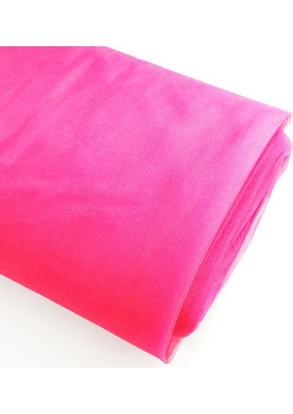 Kristal Tül - En 3 Metre - Soft ve Canlı Renklerde - Fuşya