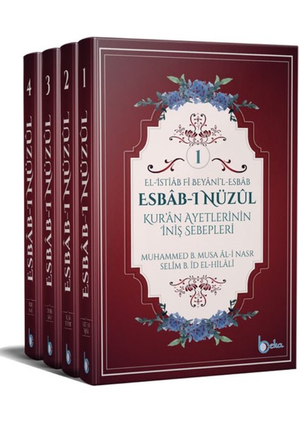 Esbab-I Nüzûl (4 Cilt-Takım) Kur’an Ayetlerinin İniş Sebepleri(Ciltli) - Muhammed B. Musa Al-i Nasr